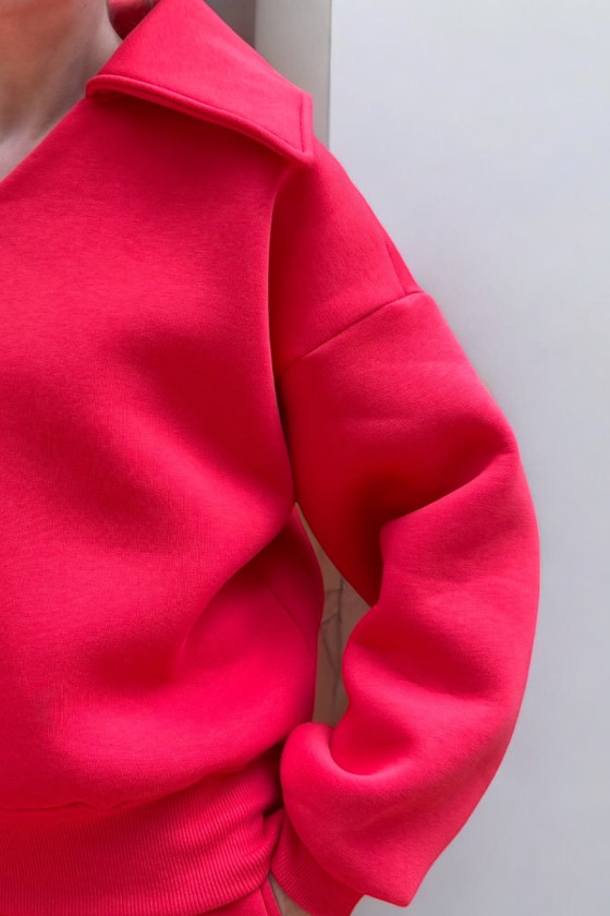 Komplet ocieplany bluza i spodnie Kołnierz Malina Komplet ocieplany bluza i spodnie Kołnierz Malina