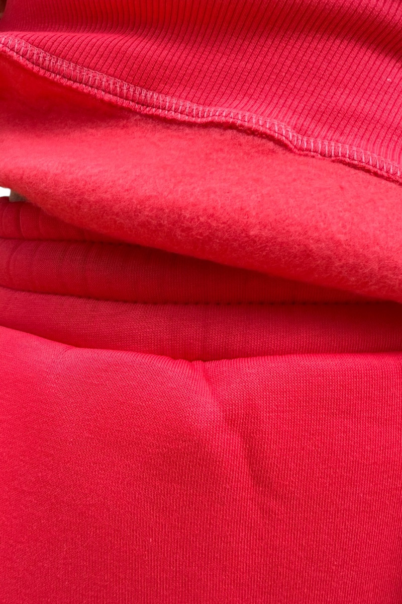 Komplet ocieplany bluza i spodnie Kołnierz Malina Komplet ocieplany bluza i spodnie Kołnierz Malina