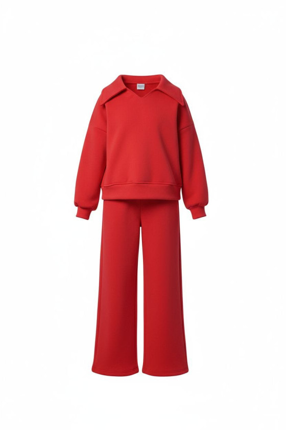 Komplet ocieplany bluza i spodnie Kołnierz Malina Komplet ocieplany bluza i spodnie Kołnierz Malina