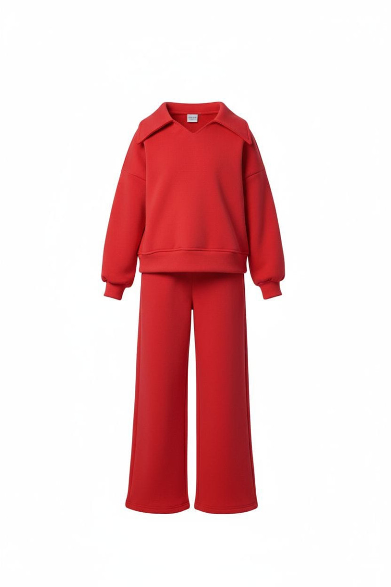 Komplet ocieplany bluza i spodnie Kołnierz Malina Komplet ocieplany bluza i spodnie Kołnierz Malina