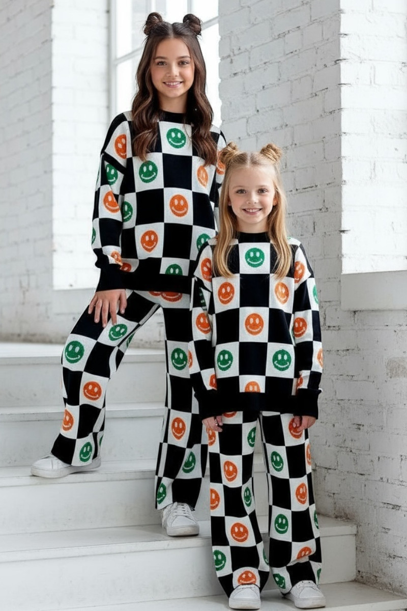 komplet dzianinowy dla dziewczynki  spodnie sweterek dla dziewczynki  odzież dziecięca Sówka