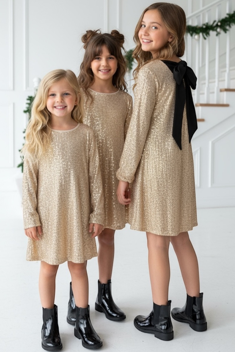 Sukienka dla dziewczynki Kokarda Złota