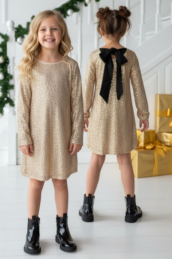 Sukienka dla dziewczynki Kokarda Złota
