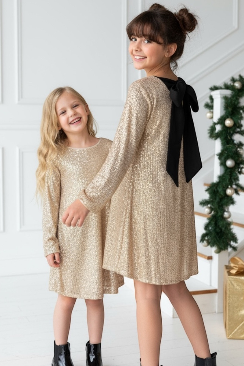 Sukienka dla dziewczynki Kokarda Złota