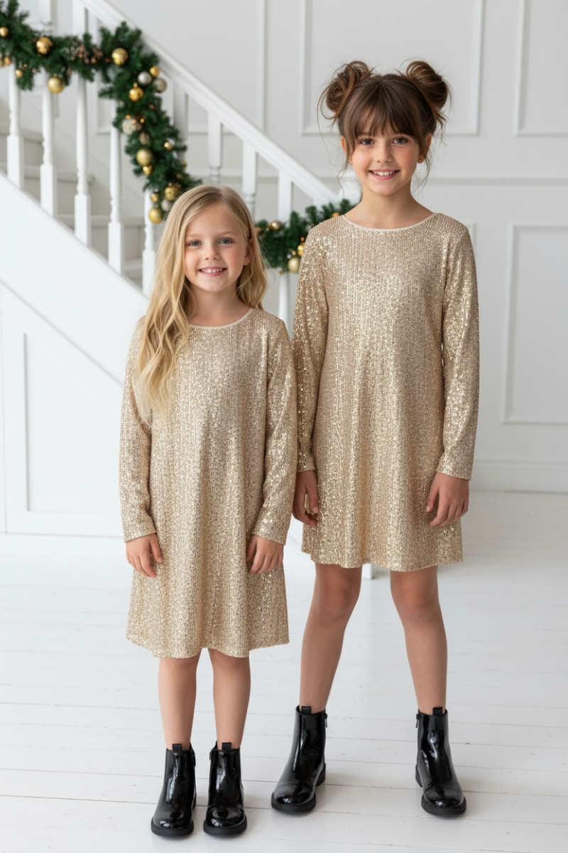 Sukienka dla dziewczynki Kokarda Złota