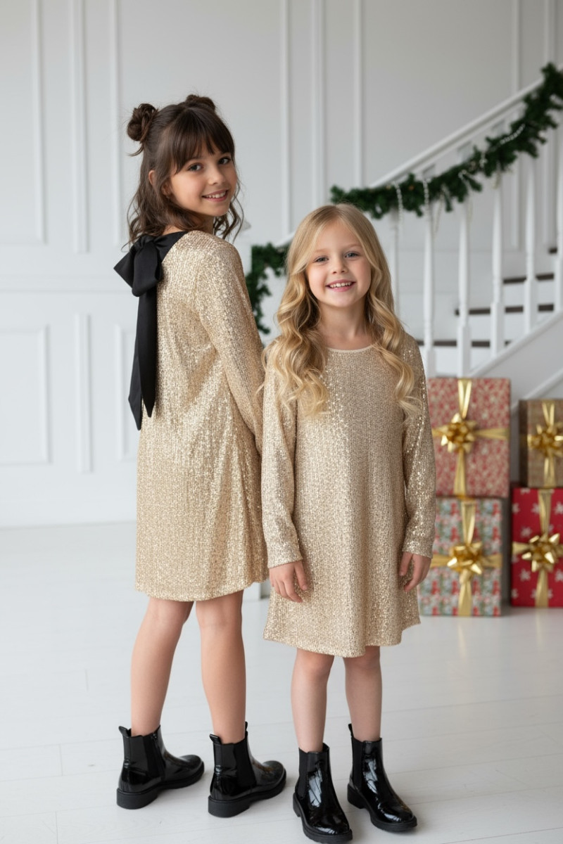 Sukienka dla dziewczynki Kokarda Złota