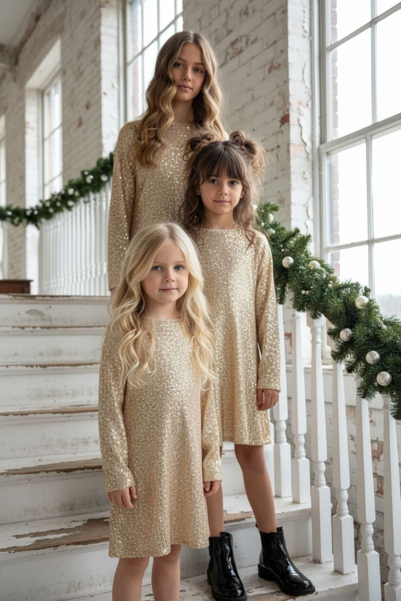 Sukienka dla dziewczynki Kokarda Złota