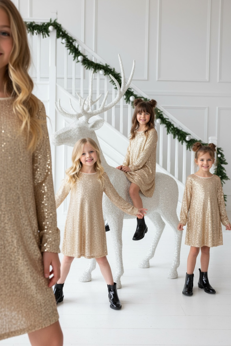 Sukienka dla dziewczynki Kokarda Złota