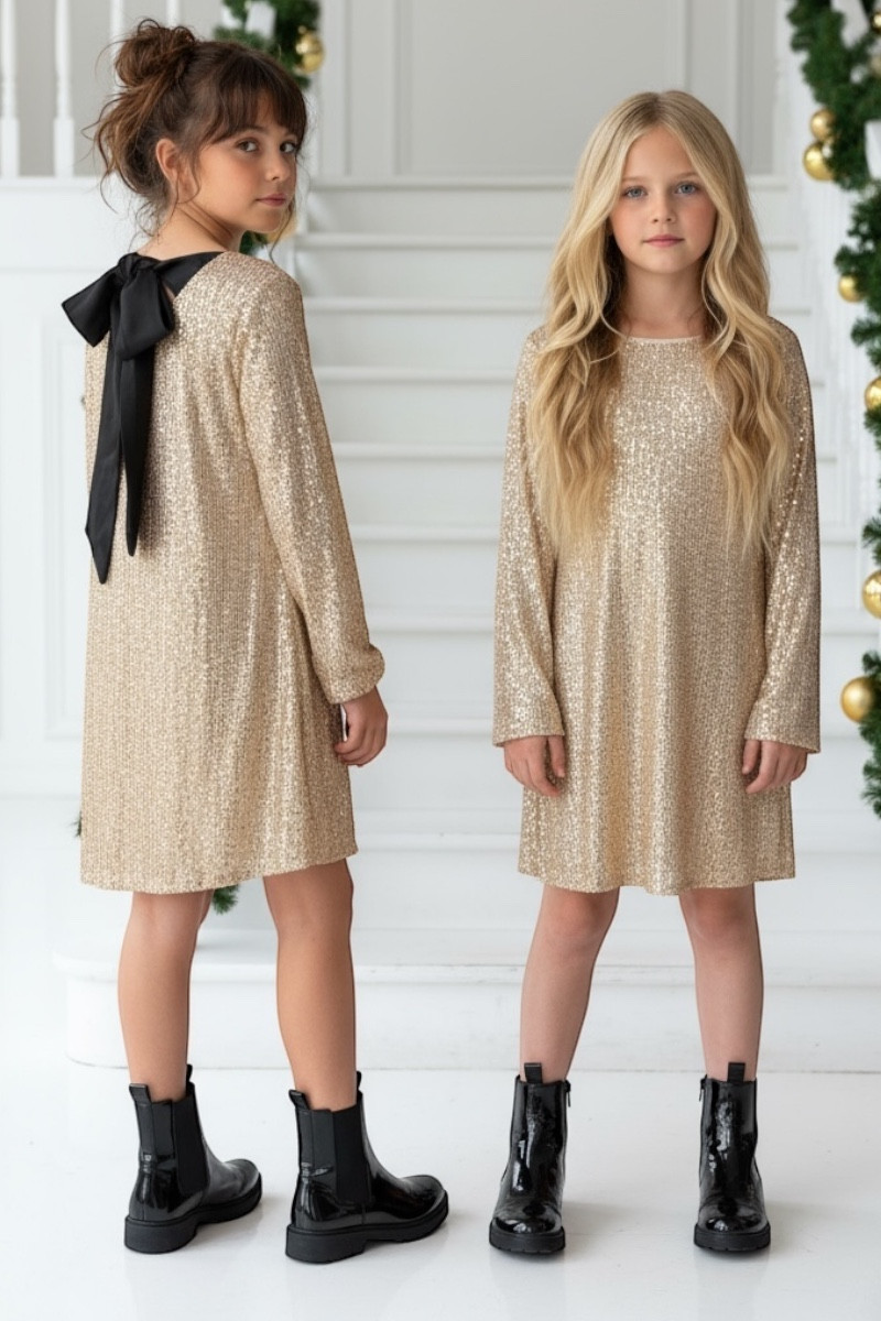 Sukienka dla dziewczynki Kokarda Złota