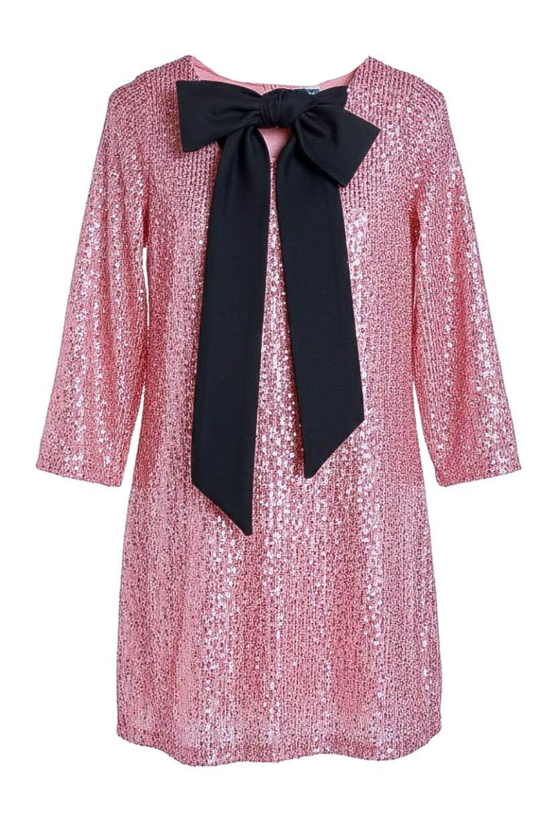 Sukienka dla dziewczynki Kokarda Pudrowa Sukienka dla dziewczynki Kokarda Pudrowa