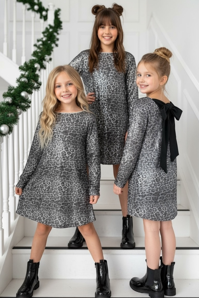 Sukienka dla dziewczynki Kokarda Panterka Sukienka dla dziewczynki Kokarda Panterka