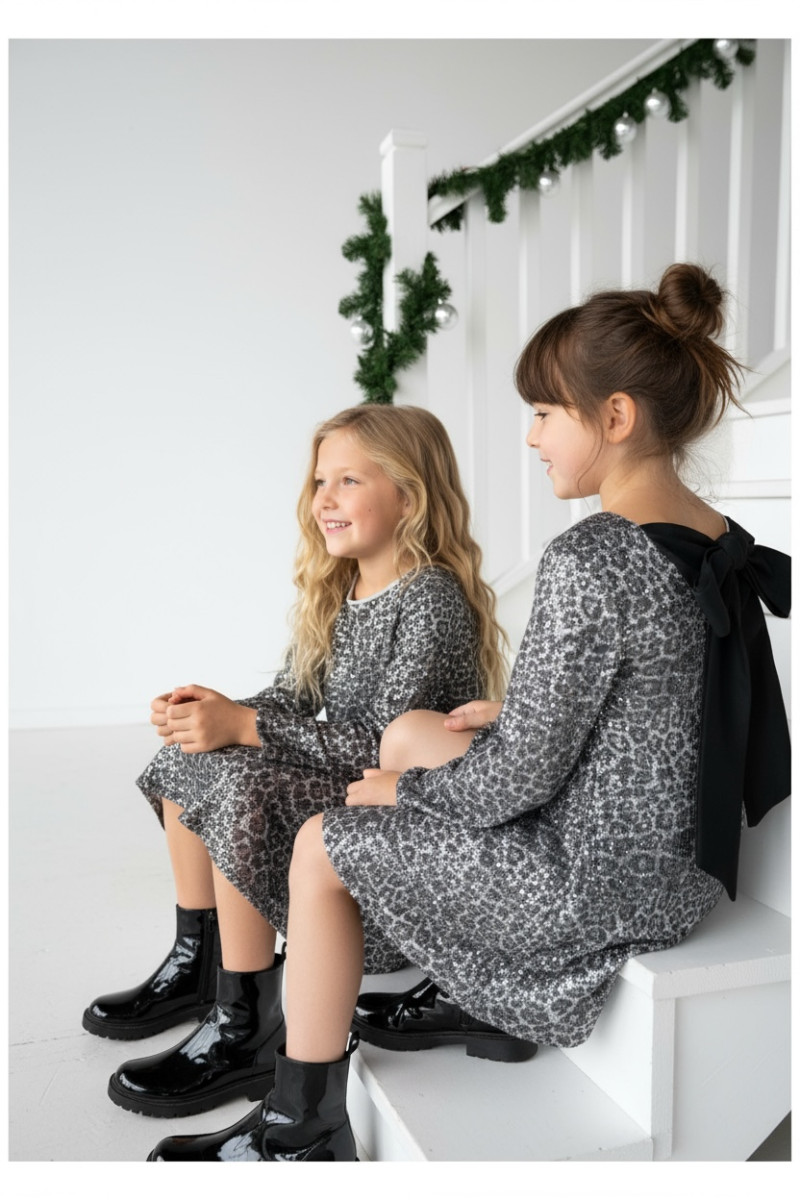 Sukienka dla dziewczynki Kokarda Panterka Sukienka dla dziewczynki Kokarda Panterka