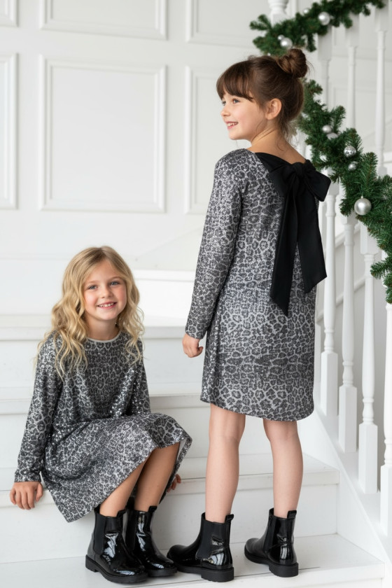 Sukienka dla dziewczynki Kokarda Panterka Sukienka dla dziewczynki Kokarda Panterka