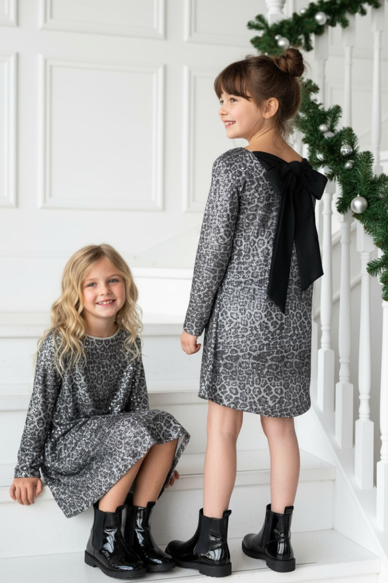 Sukienka dla dziewczynki Kokarda Panterka Sukienka dla dziewczynki Kokarda Panterka