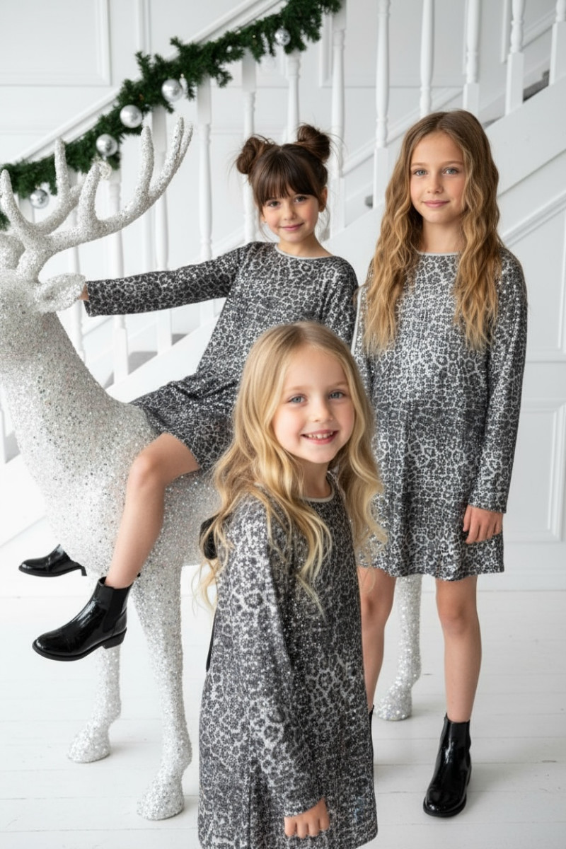 Sukienka dla dziewczynki Kokarda Panterka Sukienka dla dziewczynki Kokarda Panterka