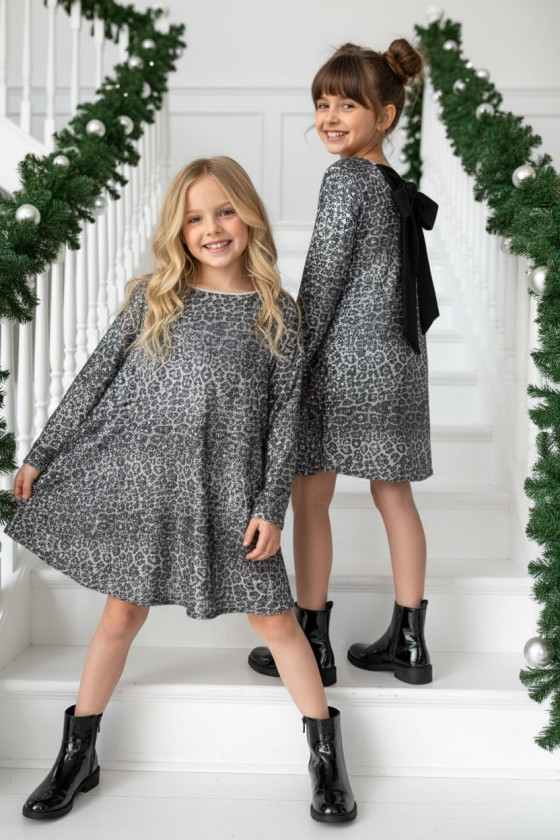 Sukienka dla dziewczynki Kokarda Panterka Sukienka dla dziewczynki Kokarda Panterka