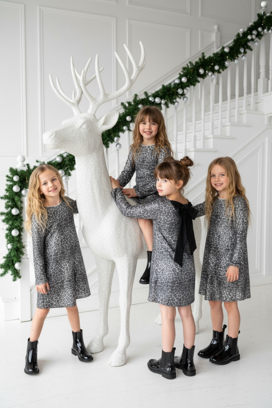 Sukienka dla dziewczynki Kokarda Panterka Sukienka dla dziewczynki Kokarda Panterka