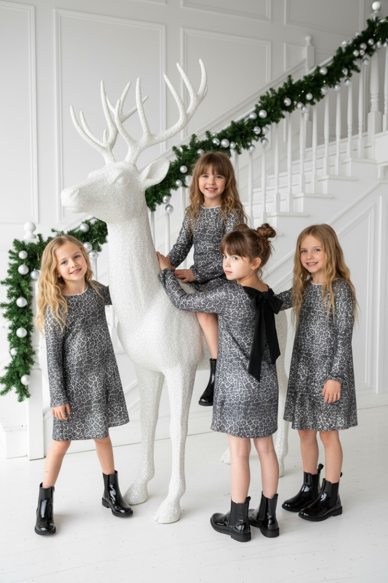 Sukienka dla dziewczynki Kokarda Panterka Sukienka dla dziewczynki Kokarda Panterka