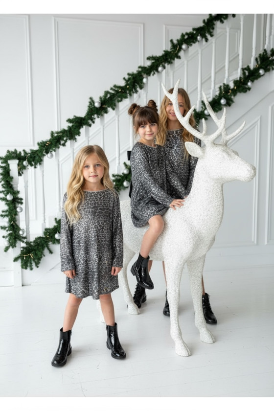 Sukienka dla dziewczynki Kokarda Panterka Sukienka dla dziewczynki Kokarda Panterka