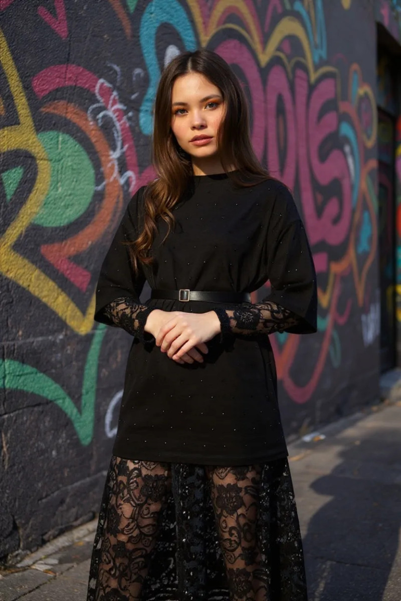 Sukienka 3w1 Sukienka+tunika+pasek