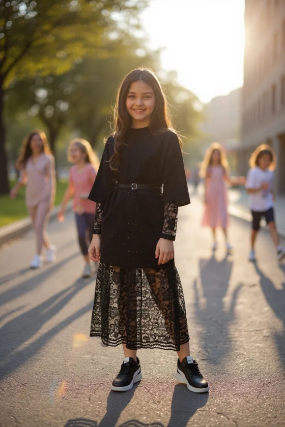 Sukienka 3w1 Sukienka+tunika+pasek