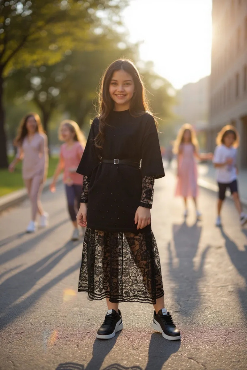 Sukienka 3w1 Sukienka+tunika+pasek