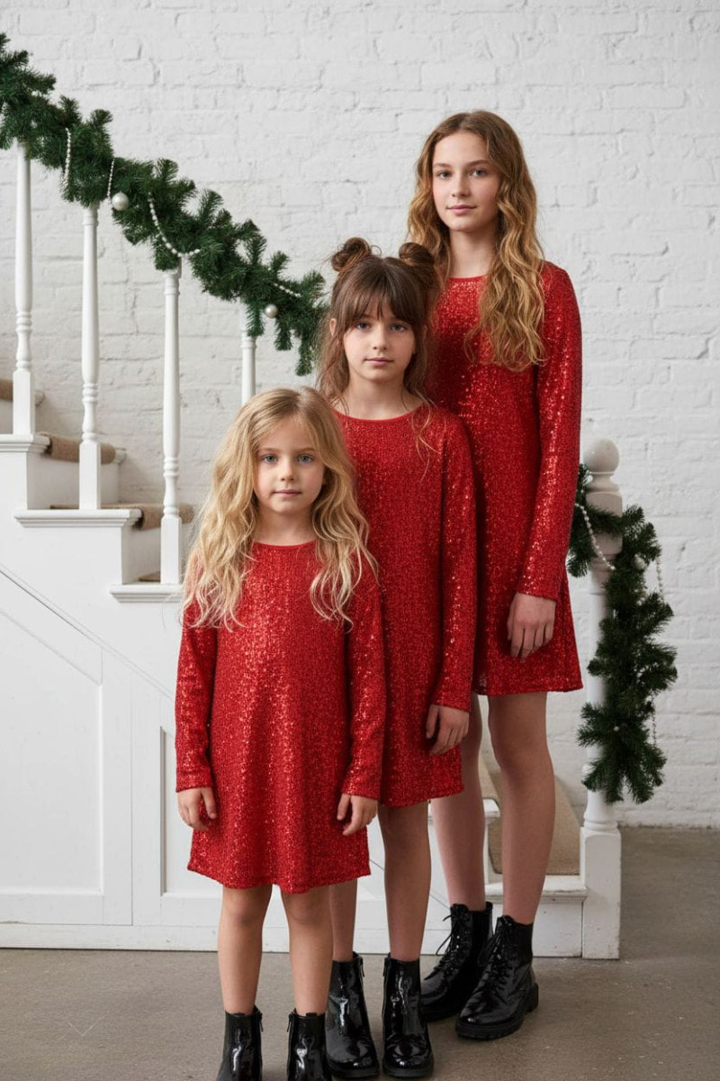 Sukienka dla dziewczynki Kokarda Czerwona