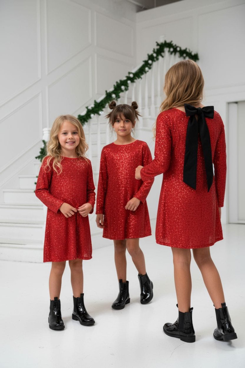 Sukienka dla dziewczynki Kokarda Czerwona