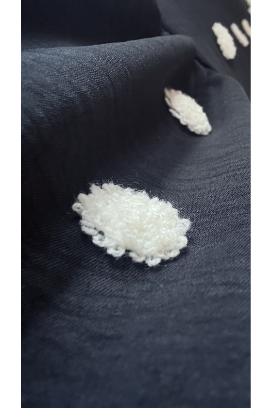 Sukienka dla dziewczynki Groszki Czarna