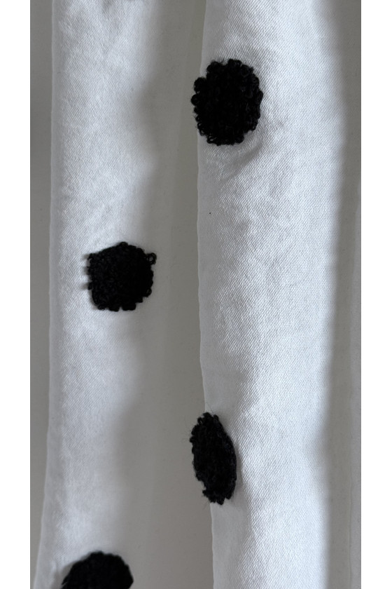 Sukienka dla dziewczynki Groszki Śmietanka Biała