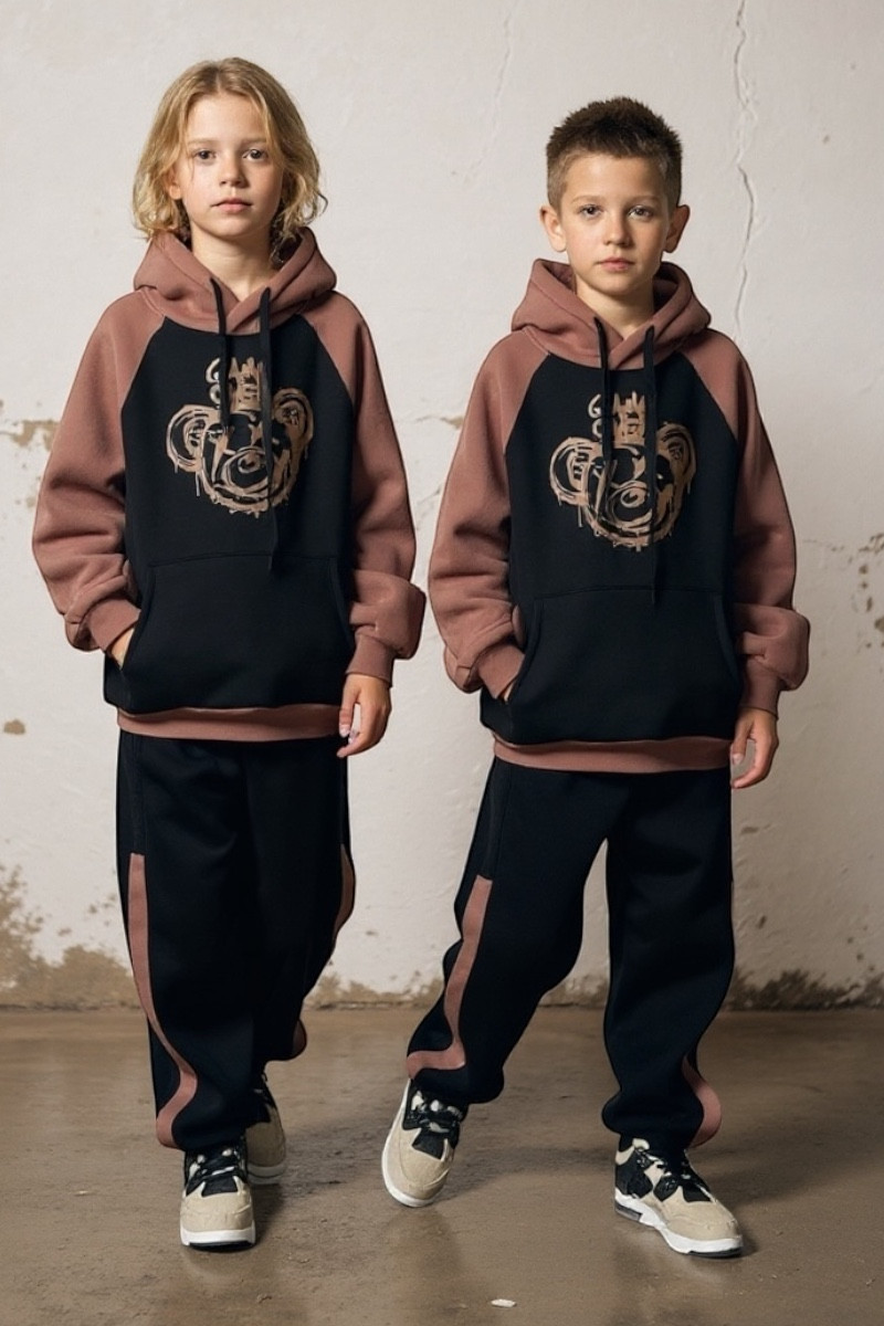 komplet dresowy ocieplany bluza i spodnie dres bawełniany bluza bawełna bluza ocieplana sówka sklep odzież dziecięca