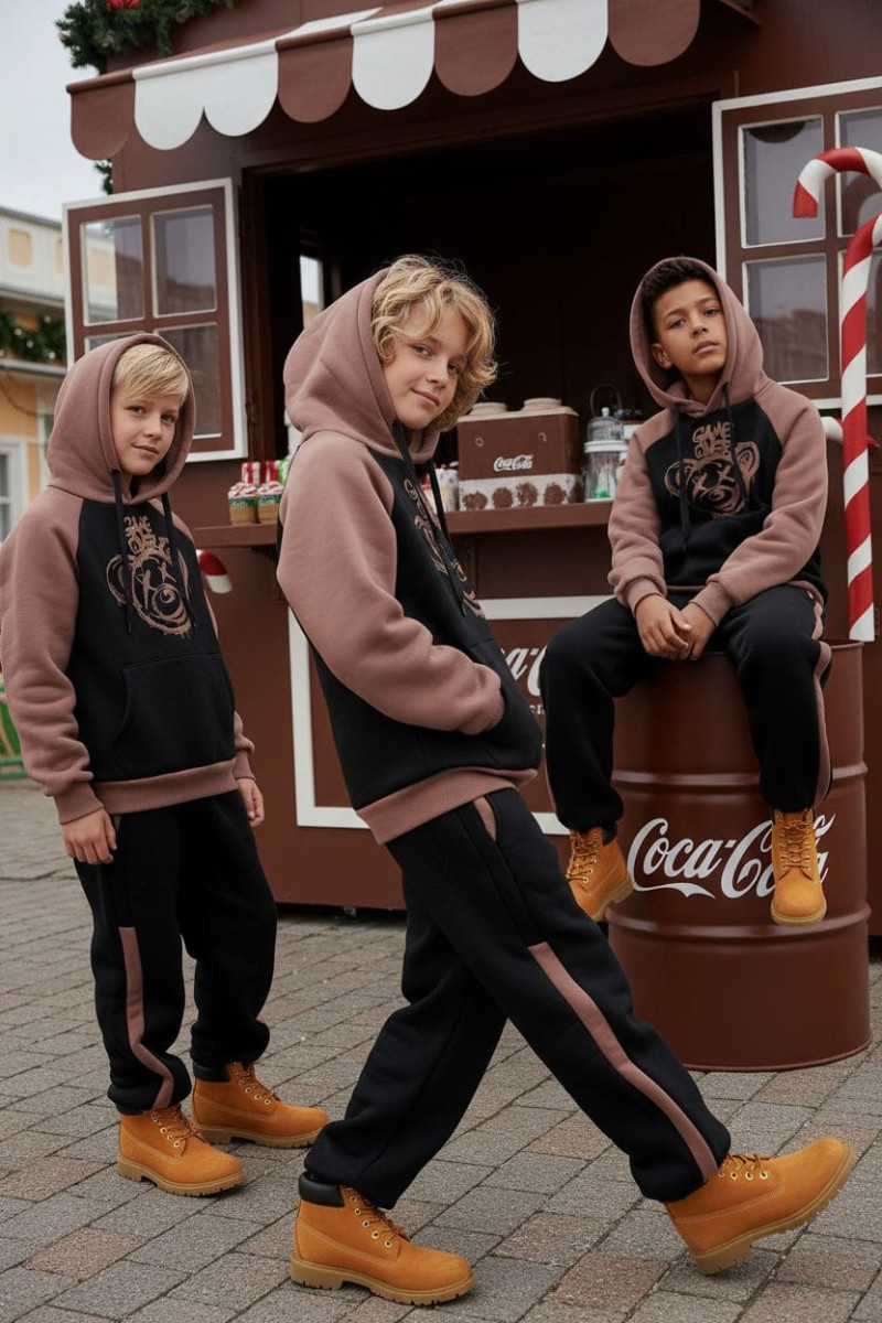 komplet dresowy ocieplany bluza i spodnie dres bawełniany bluza bawełna bluza ocieplana sówka sklep odzież dziecięca