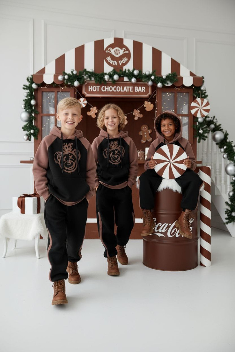 komplet dresowy ocieplany bluza i spodnie dres bawełniany bluza bawełna bluza ocieplana sówka sklep odzież dziecięca