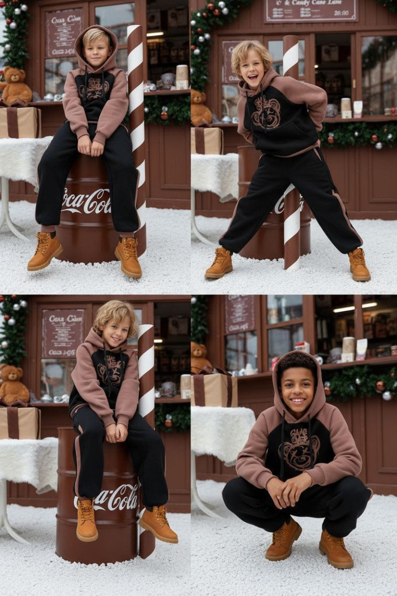 komplet dresowy ocieplany bluza i spodnie dres bawełniany bluza bawełna bluza ocieplana sówka sklep odzież dziecięca