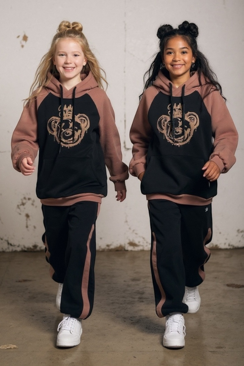 komplet dresowy ocieplany bluza i spodnie dres bawełniany bluza bawełna bluza ocieplana sówka sklep odzież dziecięca