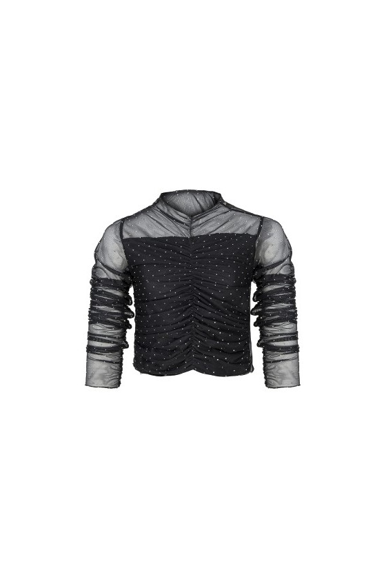 Bluzka dla dziewczynki Kropki czerwona