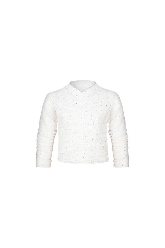 Bluzka dla dziewczynki Kropki czerwona