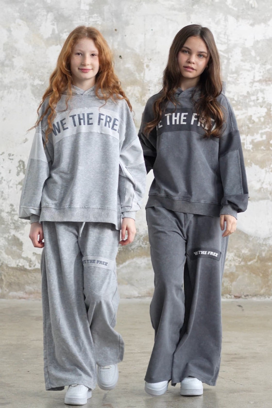 Komplet We The Free jasny szary