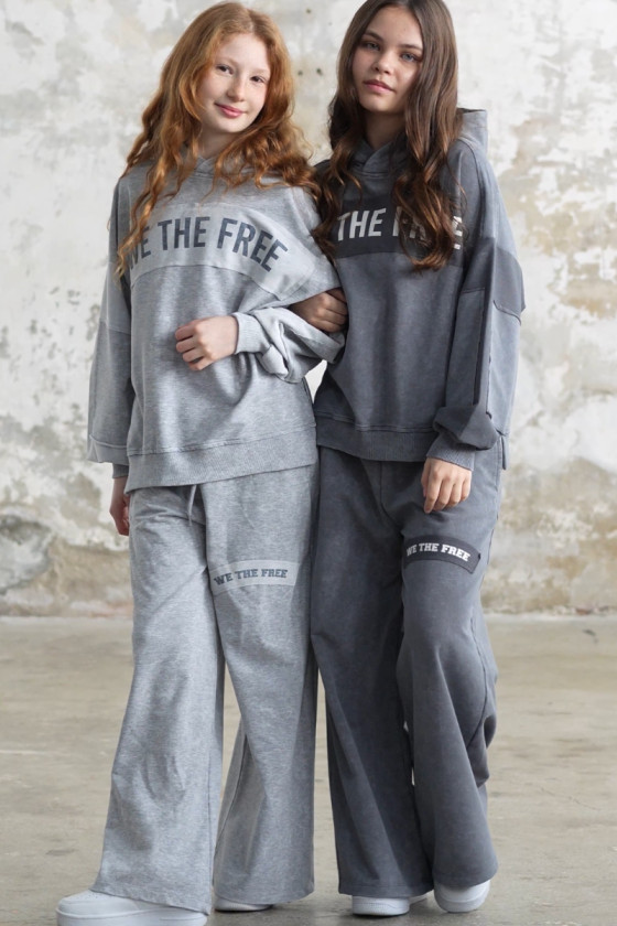 Komplet We The Free jasny szary