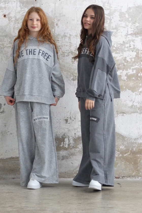 Komplet We The Free jasny szary