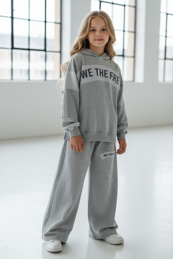 Komplet We The Free jasny szary