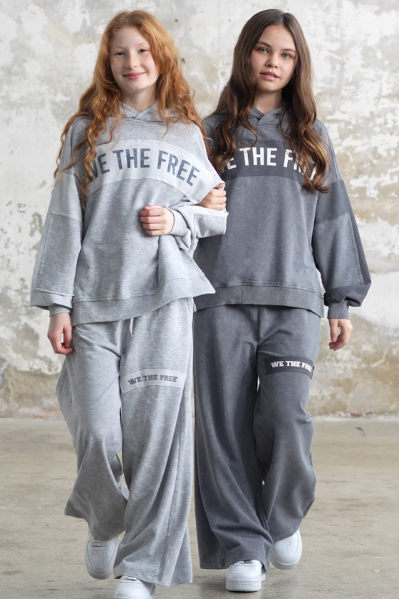 Komplet We The Free ciemny szary