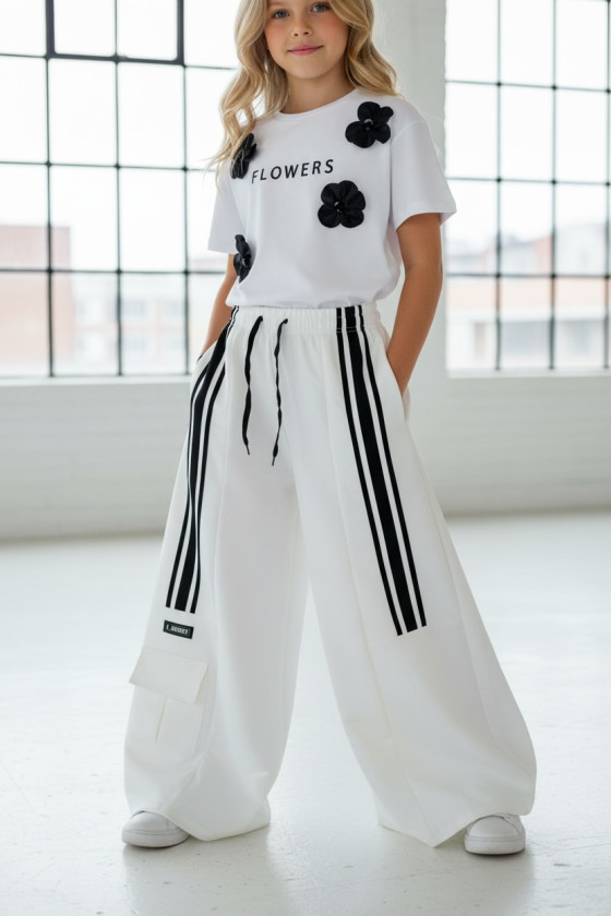 Spodnie dresowe Sisi śmietanka