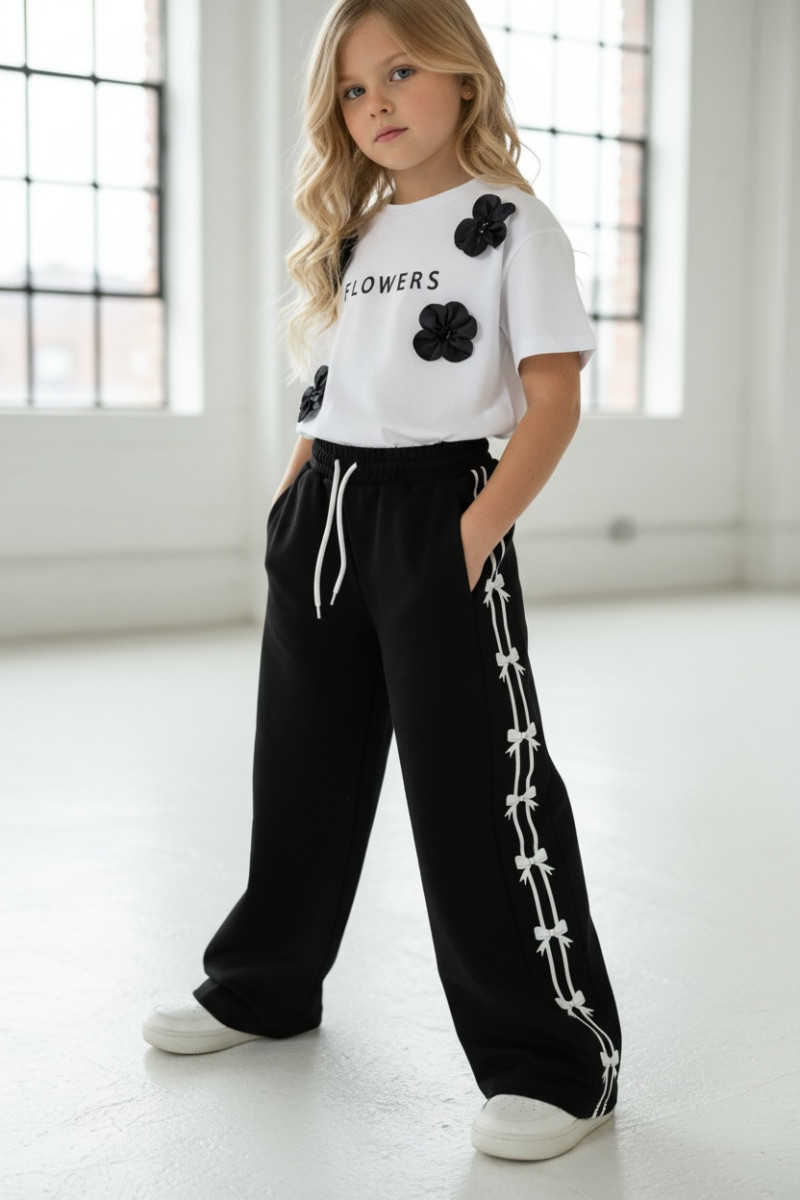 Spodnie dresowe Kokardki czarne