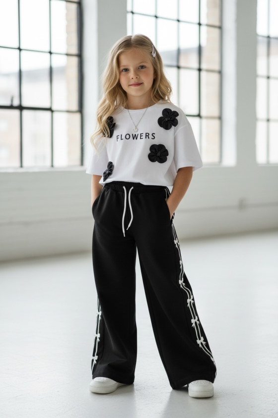 Spodnie dresowe Kokardki czarne