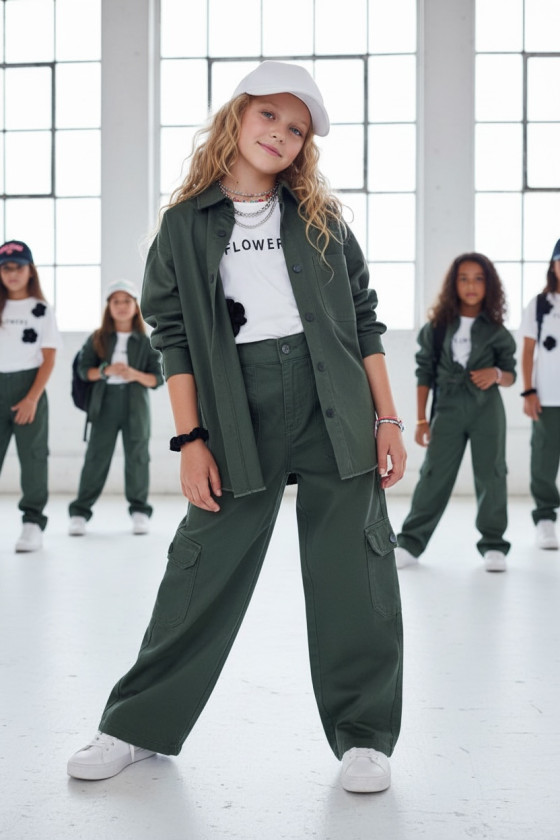 Komplet dla dziewczynki komplet do szkoły dla dziewczynki odzież dziecięca Sówka