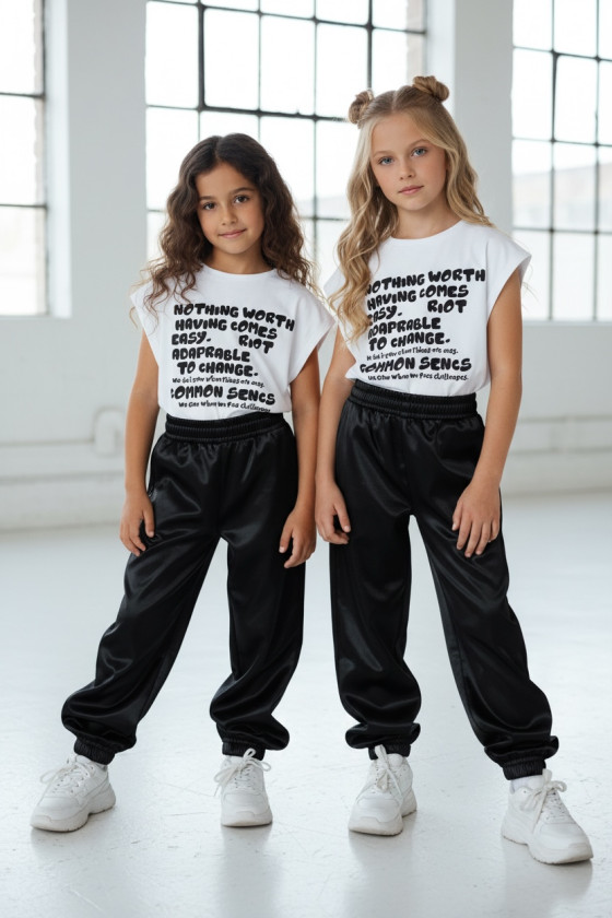 Długi T-shirt dla dziewczynki Change