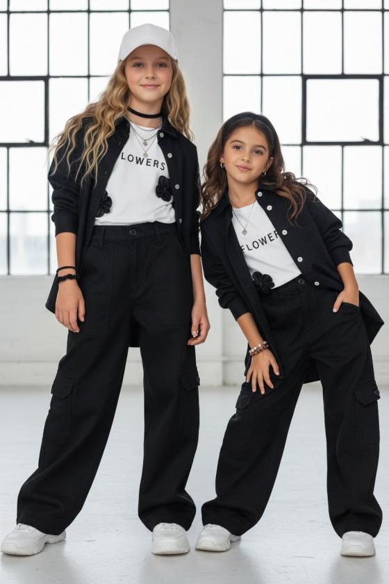 Komplet dla dziewczynki komplet do szkoły dla dziewczynki odzież dziecięca Sówka