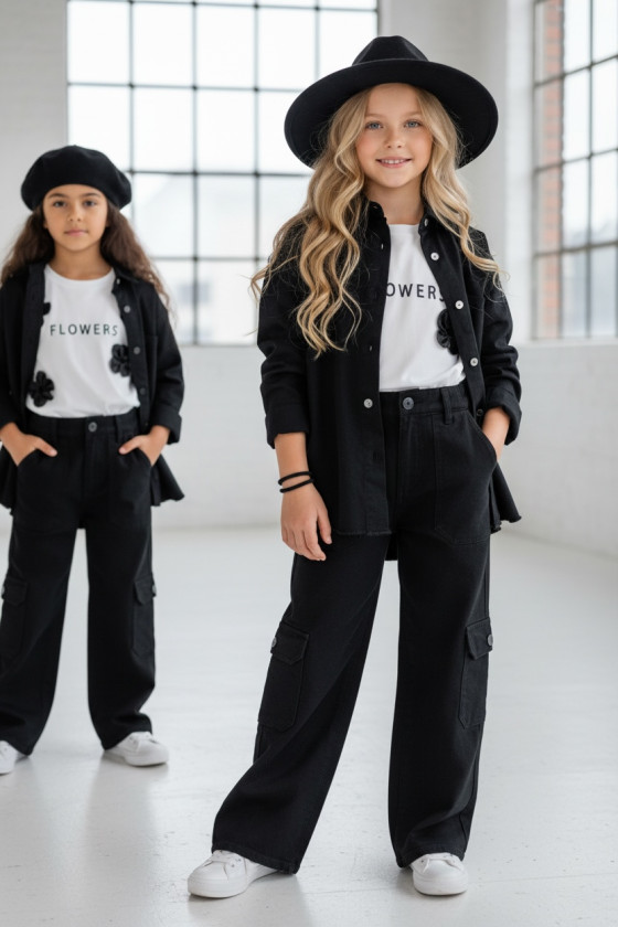 Komplet dla dziewczynki komplet do szkoły dla dziewczynki odzież dziecięca Sówka