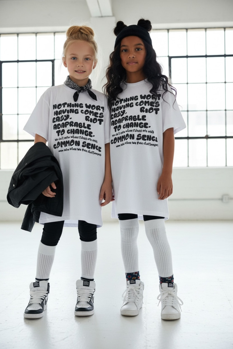 Długi T-shirt dla dziewczynki Change